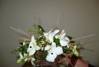 Mariage, bracelet en dendrobium