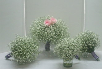 bouquet en gypsophile